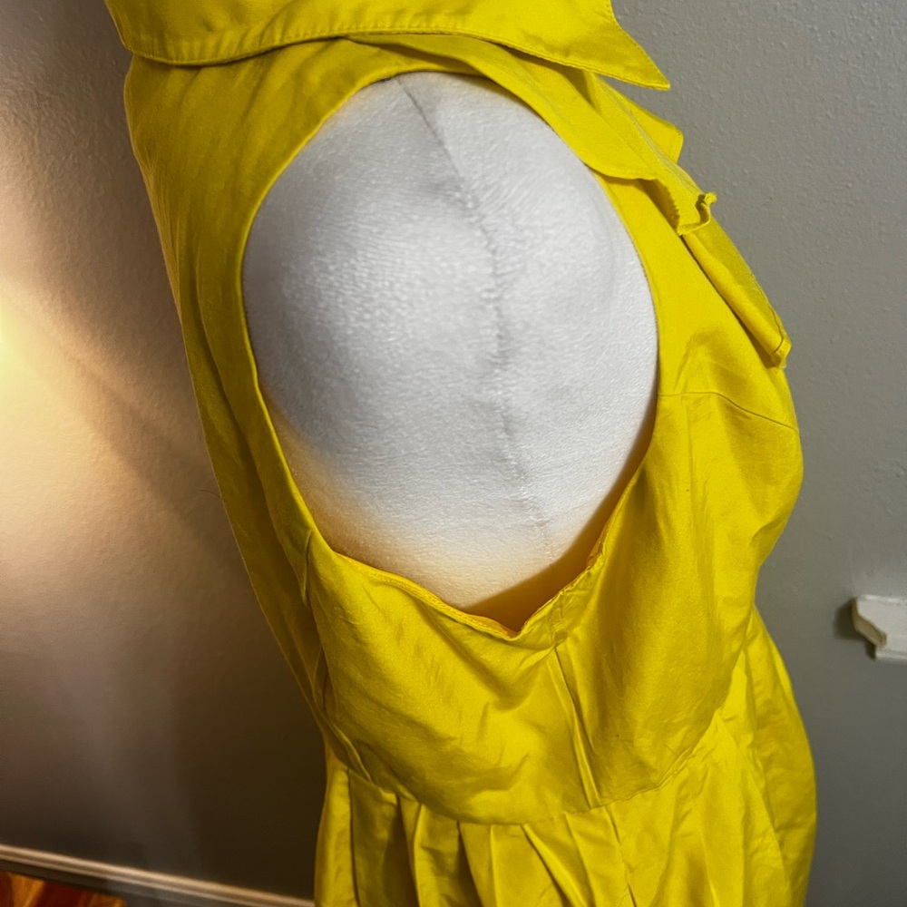 Shoshanna yellow sleeveless dress 12
Ruffle Mini Pockets Cotton Silk - Picture 7 of 16